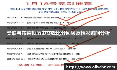 曼联与布莱顿历史交锋比分回顾及精彩瞬间分析